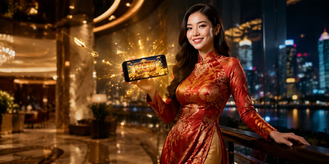 Trò chơi slot với cô gái mặc áo dài tại Hà Nội